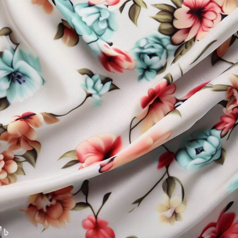 Silk   حرير مشجر Florals design 48